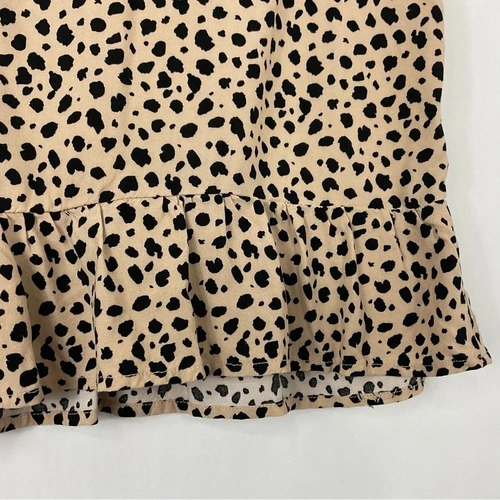 Pacsun Lottie Moss Cheetah Print Ruffle Skirt Size Small - Picture 2 of 7